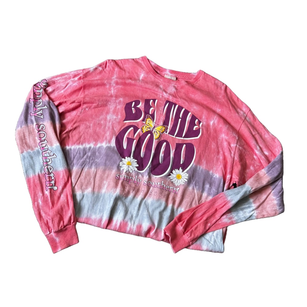 Simply Southern Coral Pink Crewneck Tee